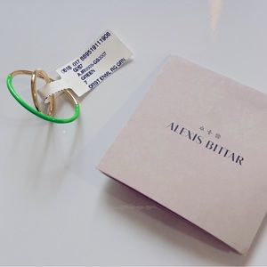 Alexis Bittar 14K Yellow Gold Plated Orbit Ring, NWT